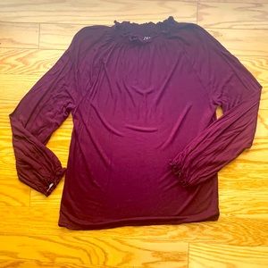 Purple Long Sleeve Top